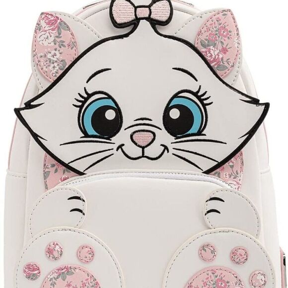 Loungefly Disney The Aristocats Marie Floral Footsy Mini Backpack